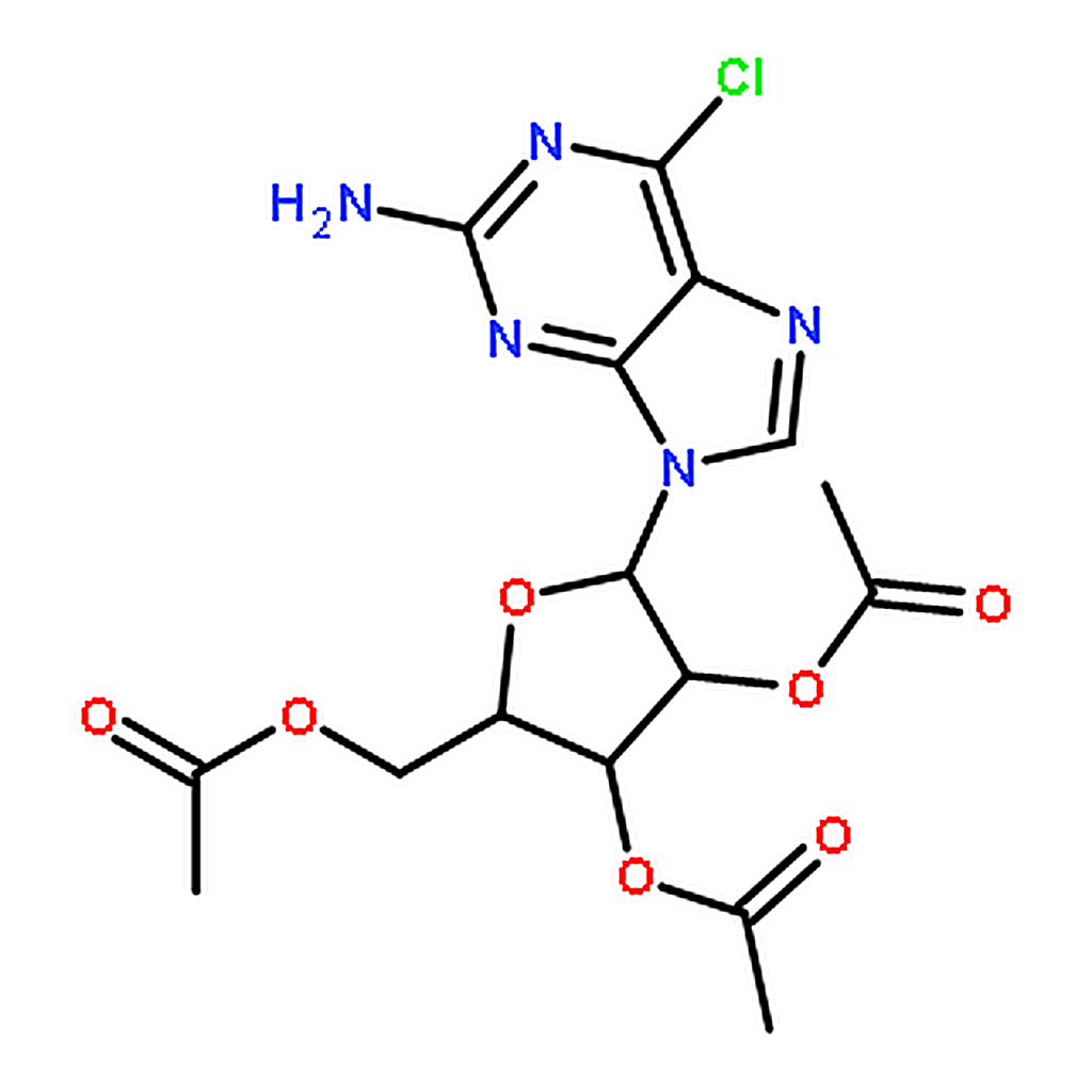 RHAWN 2',3',5'-Tri-O-acetyl-2-amino-6-chloropurine Riboside