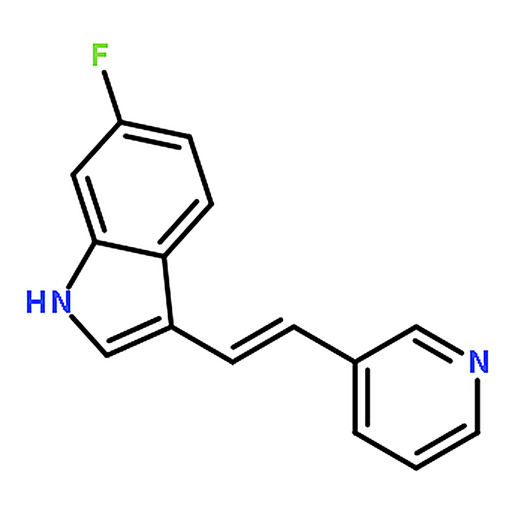 RHAWN 6-Fluoro-3-[(1E)-2-(3-pyridinyl)ethenyl]-1H-indole