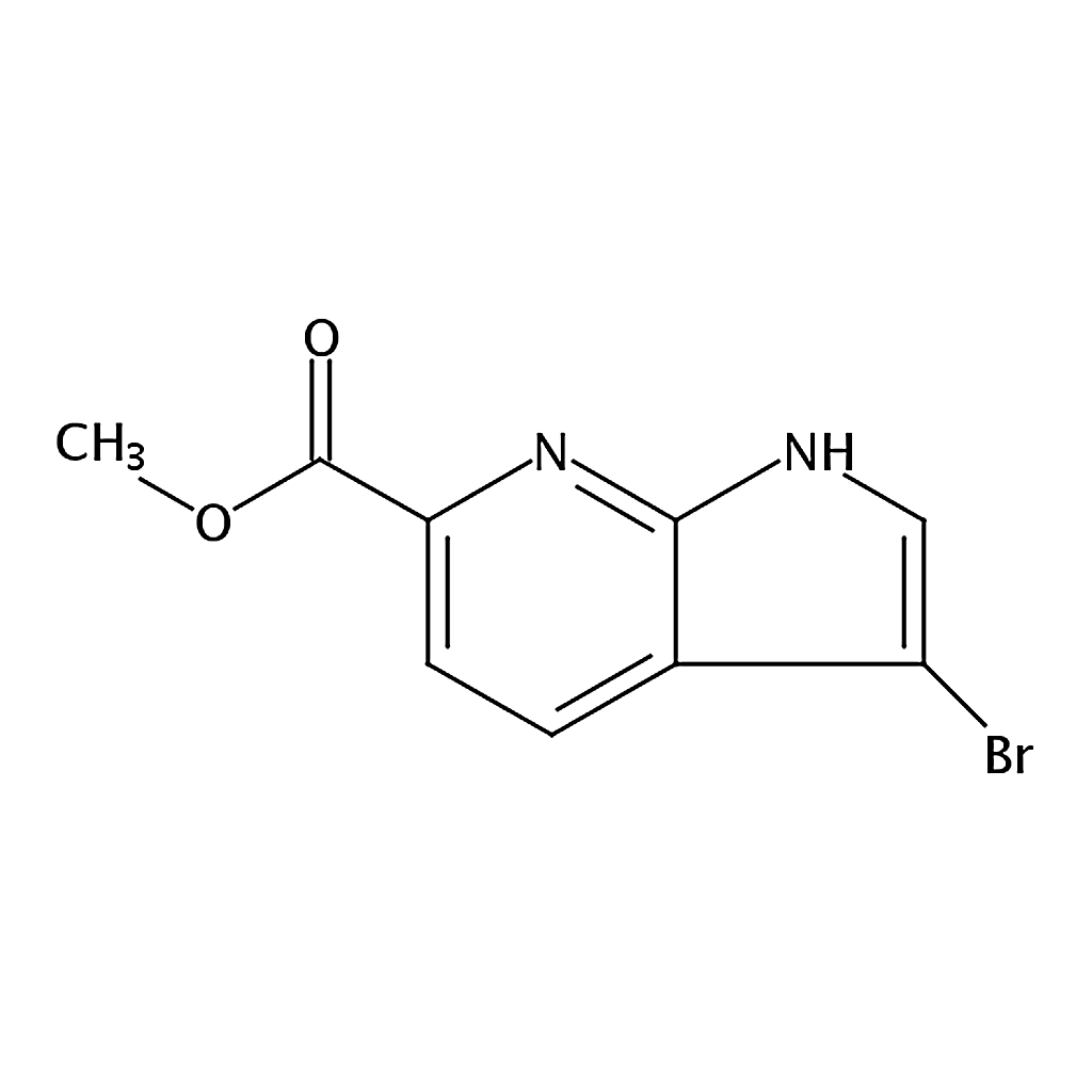 RHAWN Methyl 3-bromo-1H-pyrrolo[2,3-b]pyridine-6-carboxylate