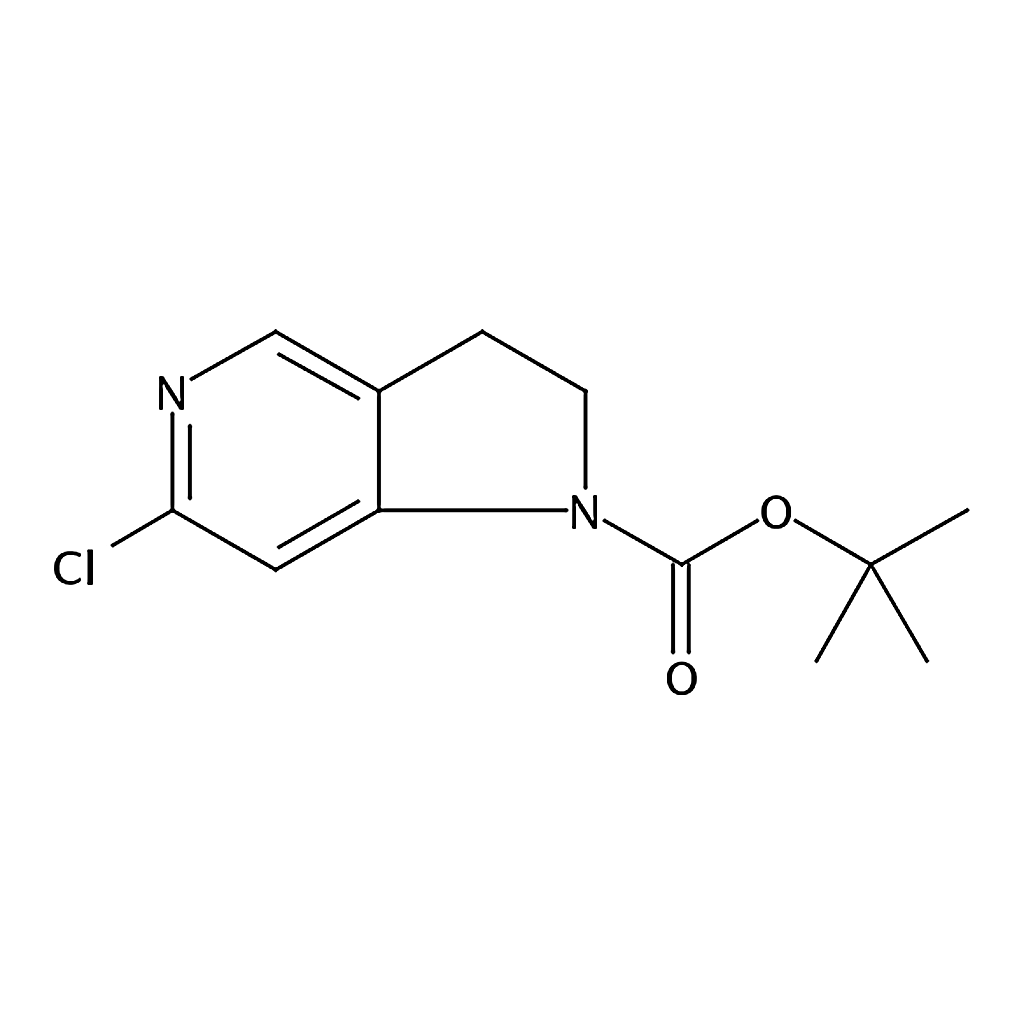 RHAWN tert-Butyl 6-chloro-2,3-dihydro-1H-pyrrolo[3,2-c]pyridine-1-carboxylate