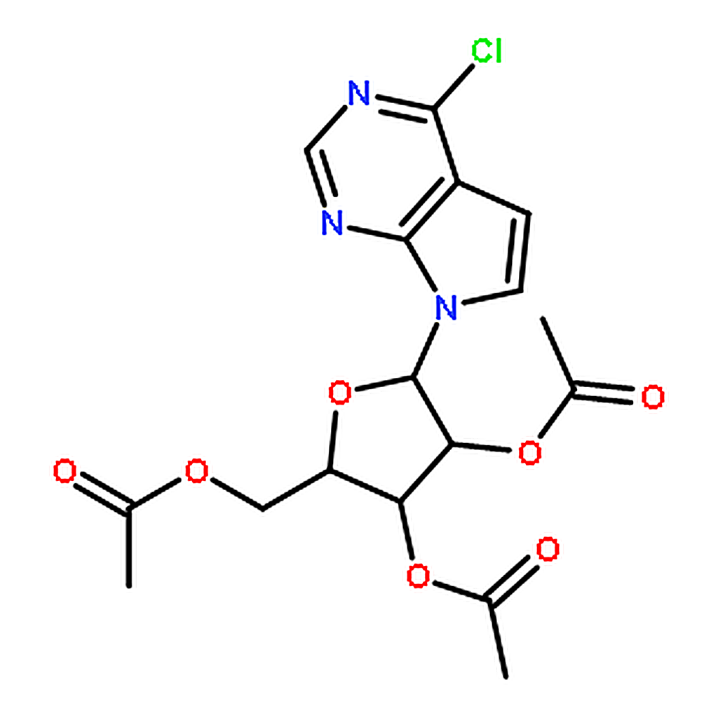 RHAWN 6-Chloro-7-deaza-9-(2▽，3▽，5▽-tri-O-acetyl--D-ribofuranoysyl)purine