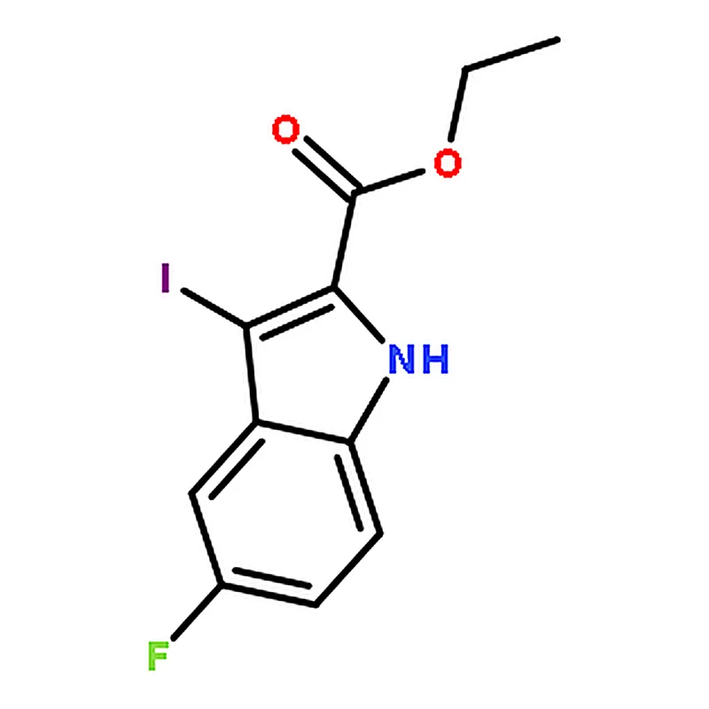 RHAWN Ethyl 5-fluoro-3-iodo-1H-indole-2-carboxylate
