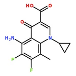 RHAWN 5-amino-1-cyclopropyl-6,7-difluoro-8-methyl-4-oxo-1,4-dihydroquinoline-3-carboxylic acid
