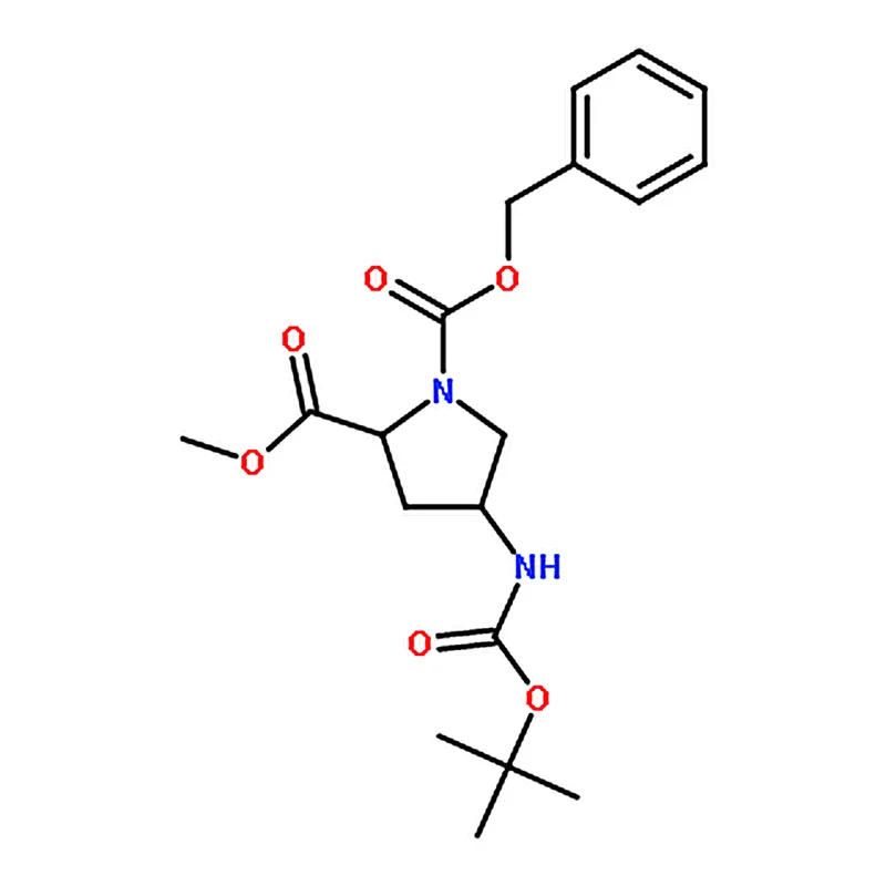 RHAWN (2S,4S)-1-Benzyl 2-methyl 4-((tert-butoxycarbonyl)amino)pyrrolidine-1,2-dicarboxylate