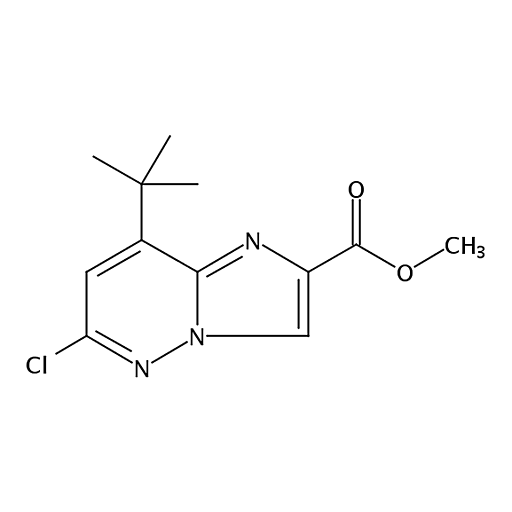 RHAWN Methyl 8-(tert-butyl)-6-chloroimidazo[1,2-b]pyridazine-2-carboxylate