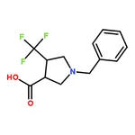 RHAWN rel-(3S,4S)-1-Benzyl-4-(trifluoromethyl)pyrrolidine-3-carboxylicacid