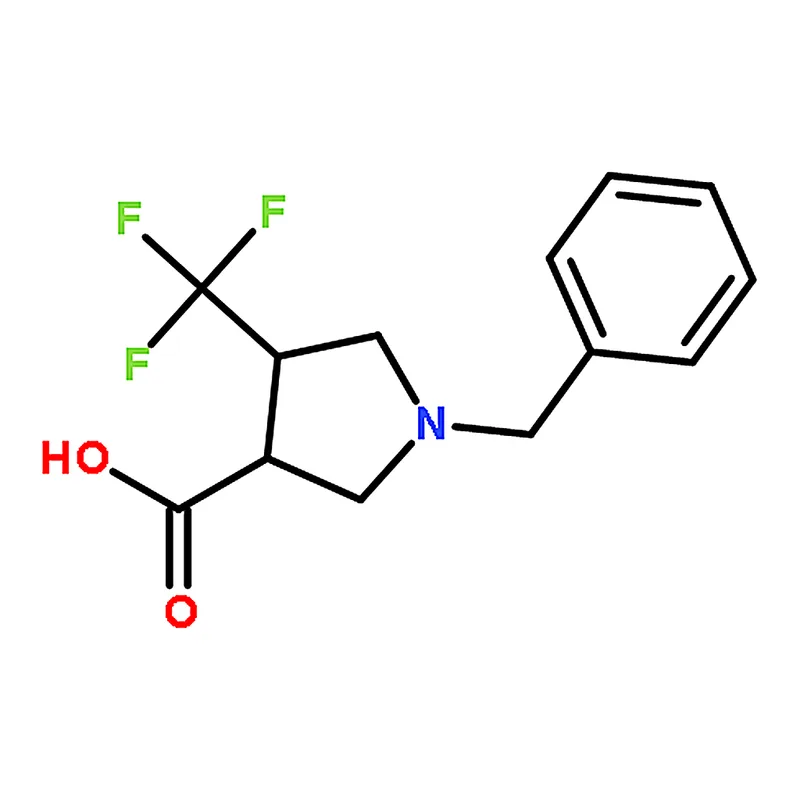 RHAWN rel-(3S,4S)-1-Benzyl-4-(trifluoromethyl)pyrrolidine-3-carboxylicacid