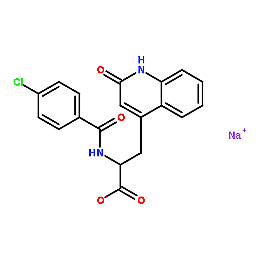 RHAWN Sodium2-(4-chlorobenzamido)-3-(2-oxo-1，2-dihydroquinolin-4-yl)propanoate