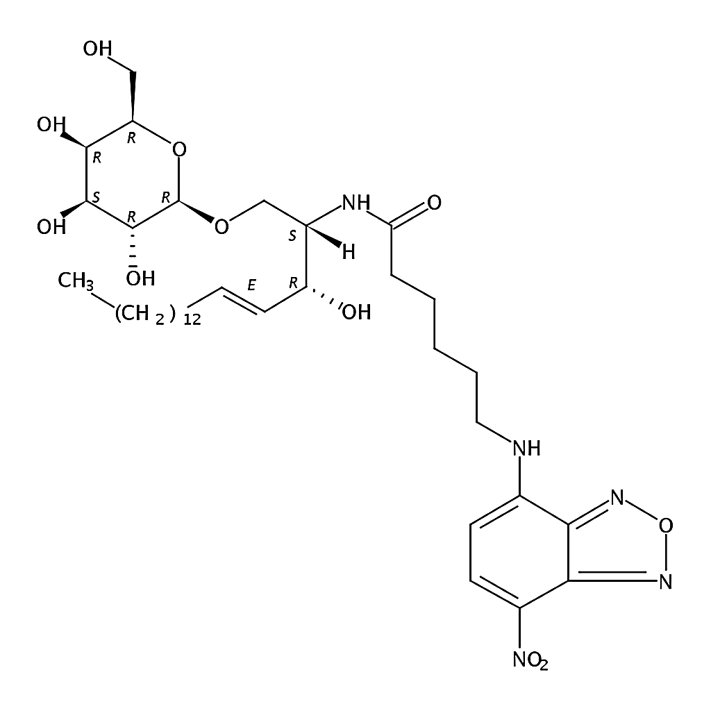 RHAWN N-[6-[(7-nitro-2-1,3-benzoxadiazol-4-yl)amino]hexanoyl]-D-galactosyl-?1-1'-sphingosine