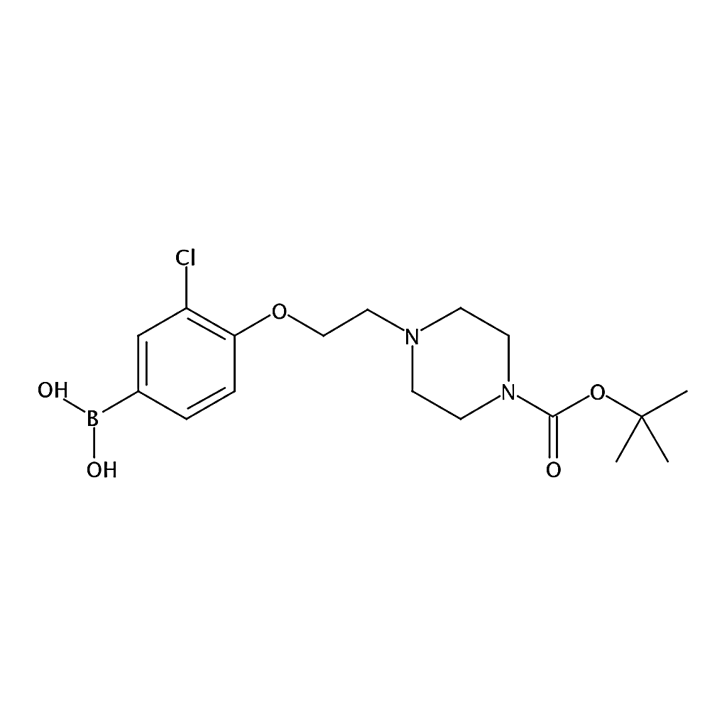 RHAWN (4-(2-(4-(tert-Butoxycarbonyl)piperazin-1-yl)ethoxy)-3-chlorophenyl)boronic acid