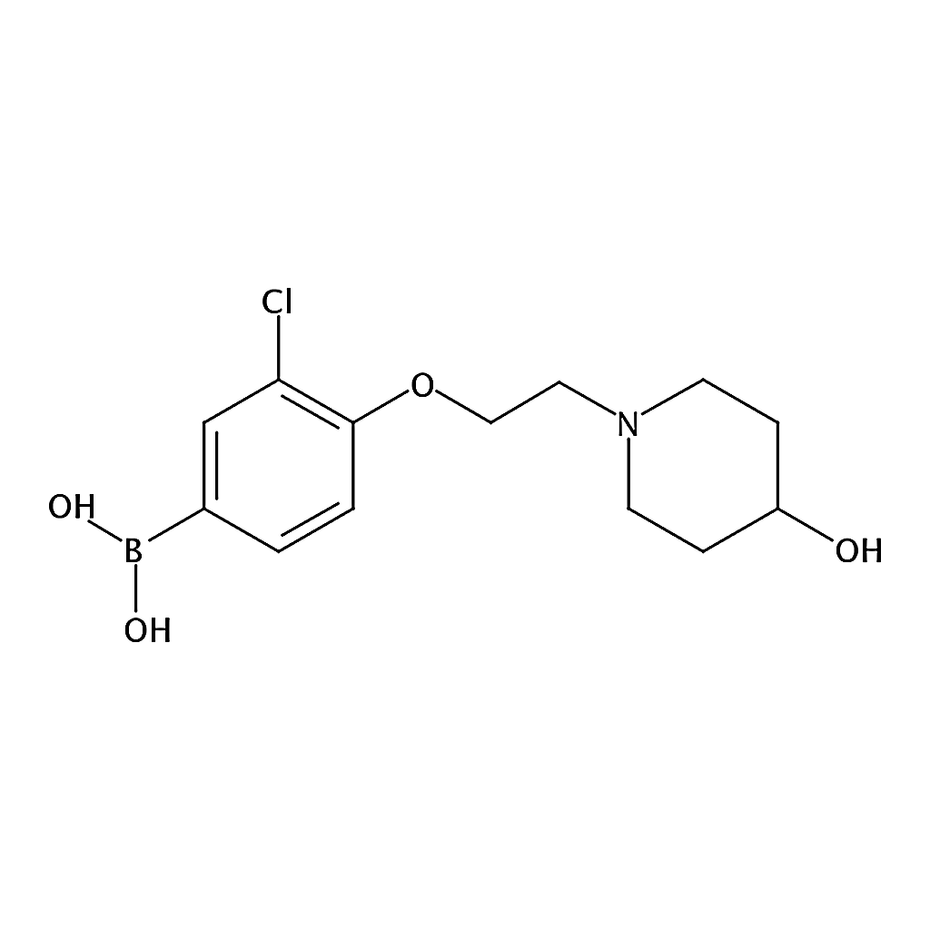 RHAWN (3-Chloro-4-(2-(4-hydroxypiperidin-1-yl)ethoxy)phenyl)boronic acid