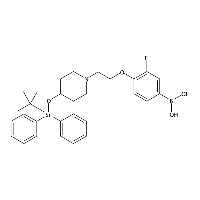 RHAWN (4-(2-(4-((tert-Butyldiphenylsilyl)oxy)piperidin- 1-yl)ethoxy)-3-fluorophenyl)boronic acid