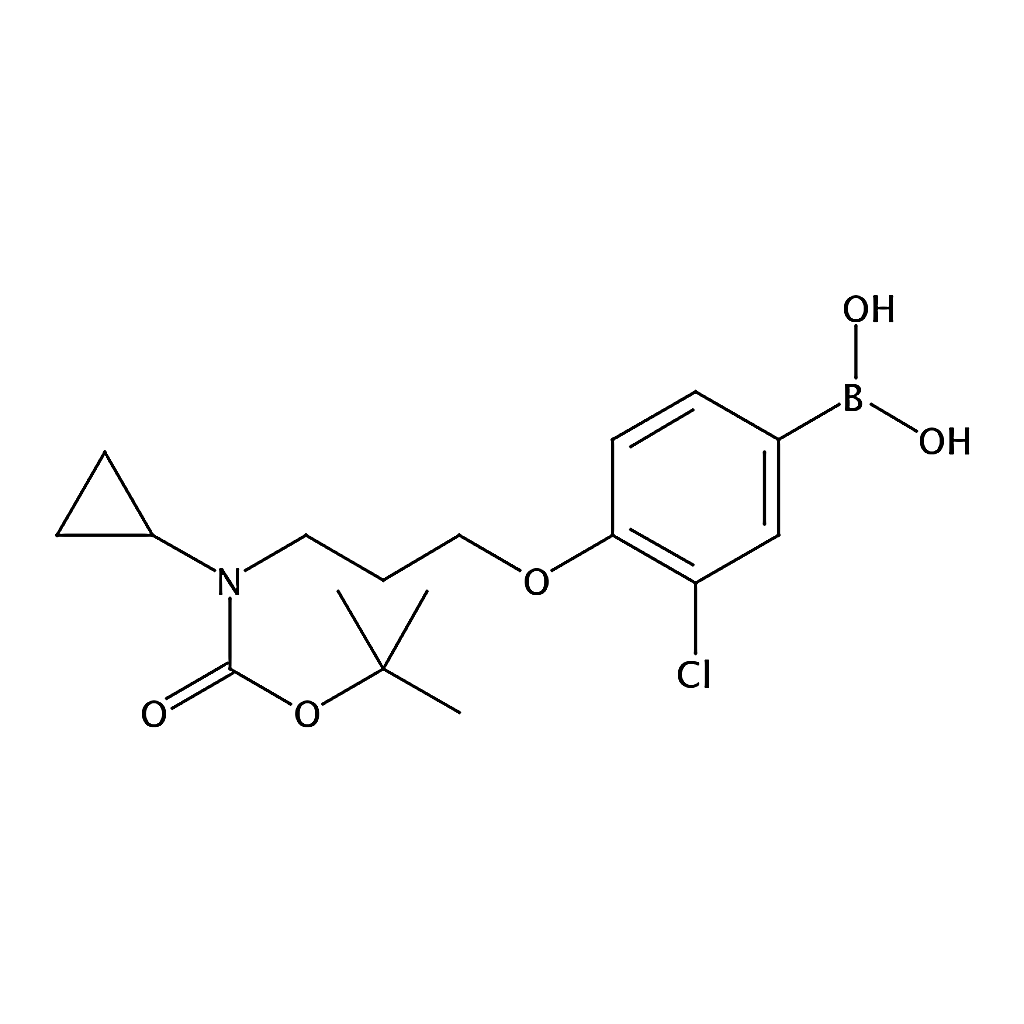 RHAWN (4-(3-((tert-Butoxycarbonyl)(cyclopropyl)amino) propoxy)-3-chlorophenyl)boronic acid