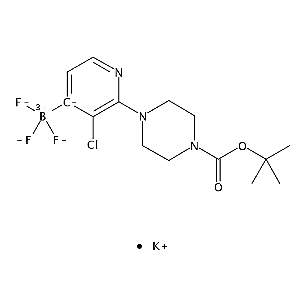 RHAWN potassiuM (2-(4-(tert-butoxycarbonyl)piperazin-1-yl)-3-chloropyridin-4-yl)trifluoroborate
