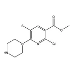 RHAWN Methyl 2-chloro-5-fluoro-6-(piperazin-1-yl)nicotinate