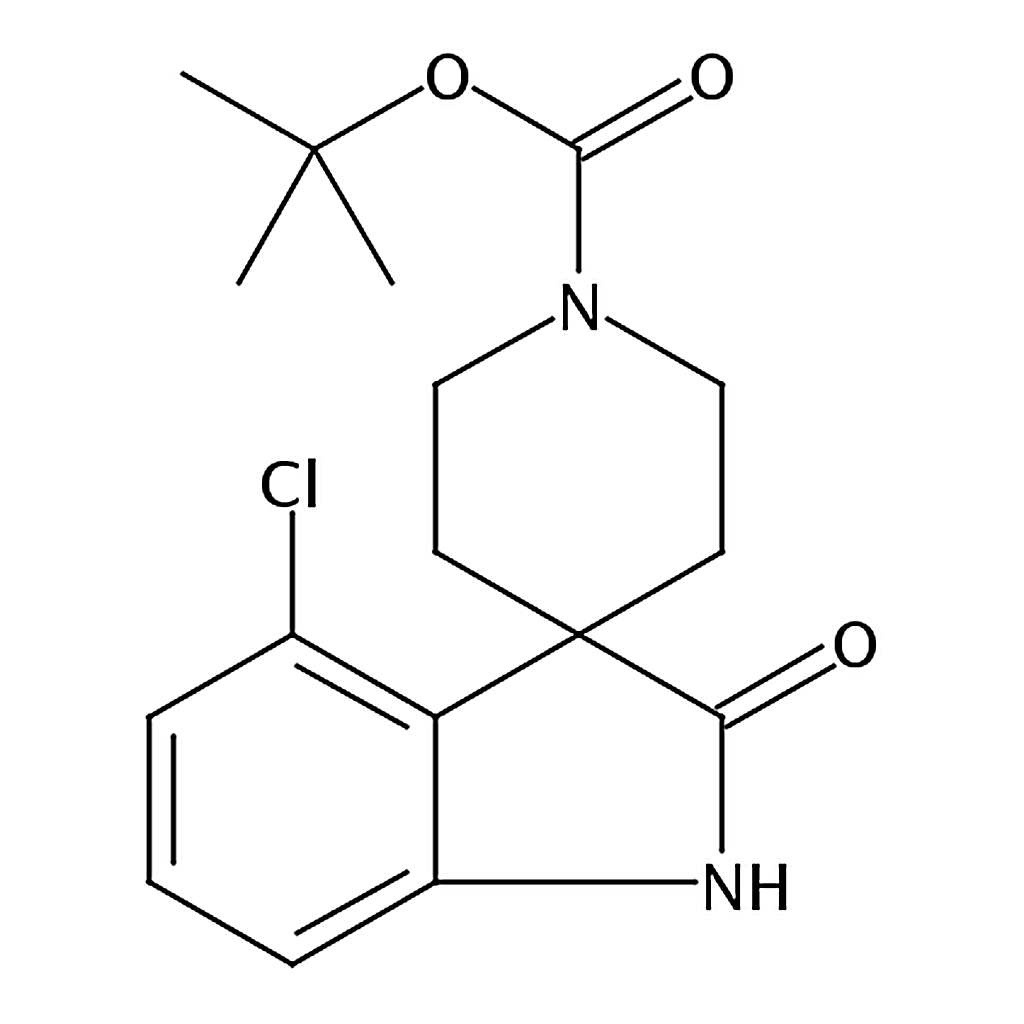 RHAWN tert-Butyl 4-chloro-2-oxospiro[indoline-3,4'-piperidine]-1'-carboxylate