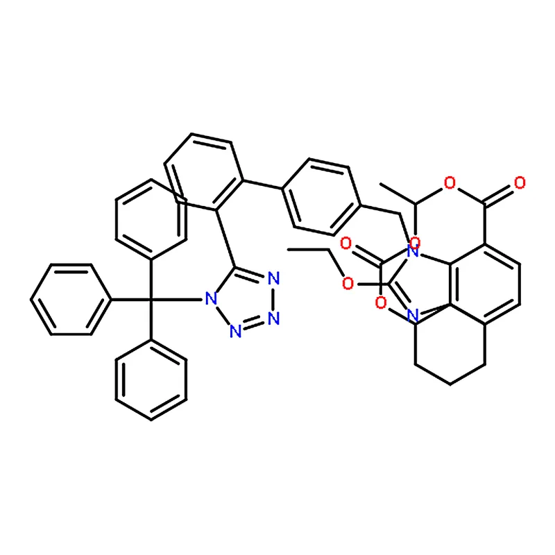RHAWN 1-(((Cyclohexyloxy)carbonyl)oxy)ethyl 2-ethoxy-1-((2'-(1-trityl-1H-tetrazol-5-yl)-[1,1'-biph