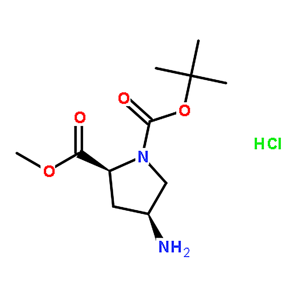 RHAWN Methyl (2S,4S)-1-Boc-4-aminopyrrolidine-2-carboxylate hydrochloride