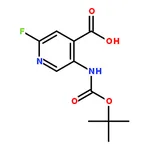 RHAWN 5-((tert-Butoxycarbonyl)amino)-2-fluoroisonicotinic acid