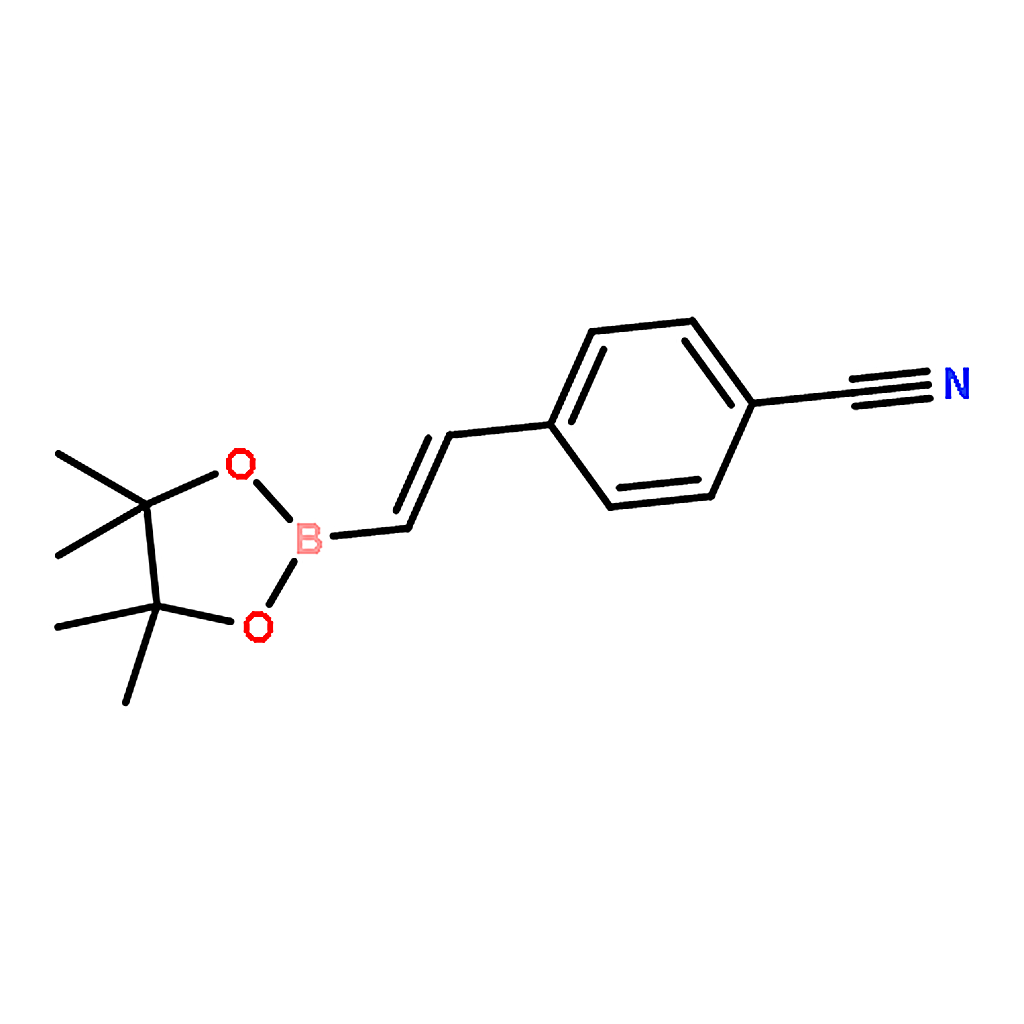 RHAWN (E)-4-(2-(4，4，5，5-Tetramethyl-1，3，2-dioxaborolan-2-yl)vinyl)benzonitrile