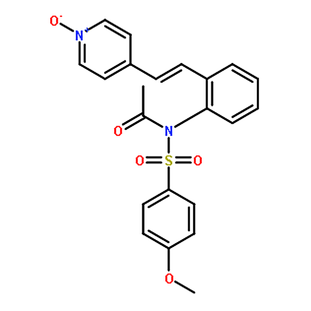 RHAWN (E)-4-(2-(N-((4-Methoxyphenyl)sulfonyl)acetamido)styryl)pyridine 1-oxide