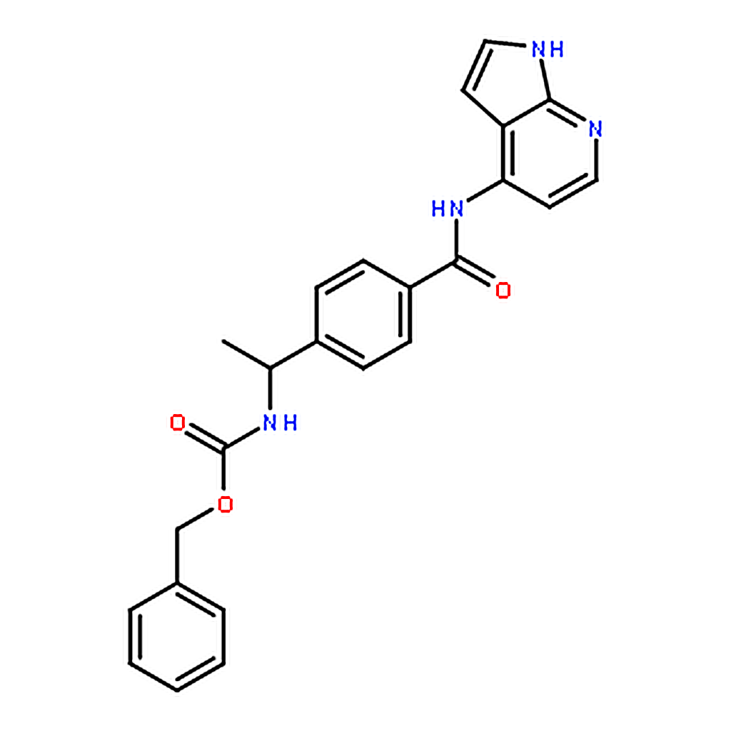 RHAWN (R)-Benzyl (1-(4-((1H-Pyrrolo[2，3-B]Pyridin-4-Yl)Carbamoyl)Phenyl)Ethyl)Carbamate