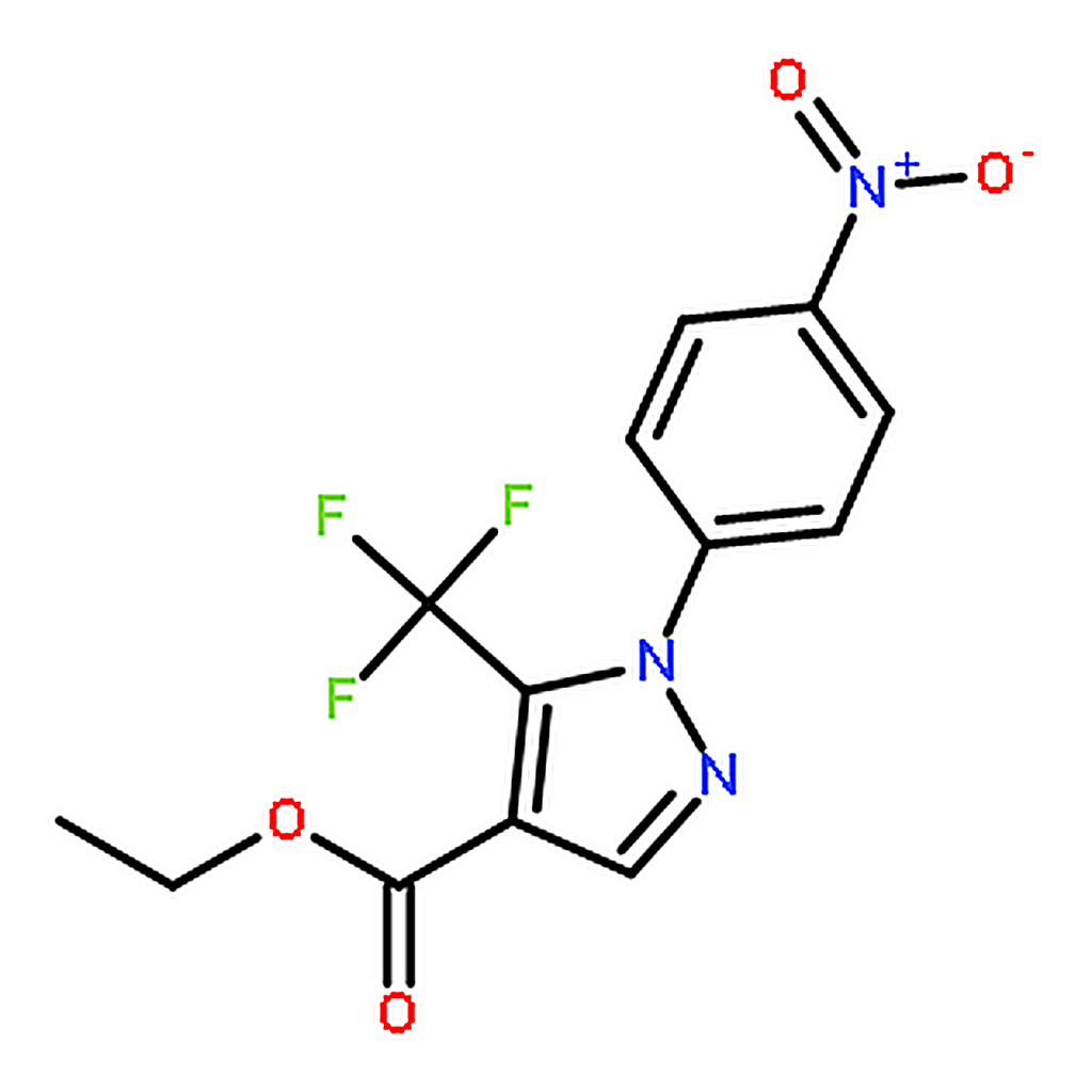 RHAWN Ethyl 1-(4-nitrophenyl)-5-(trifluoromethyl)-1H-pyrazole-4-carboxylate