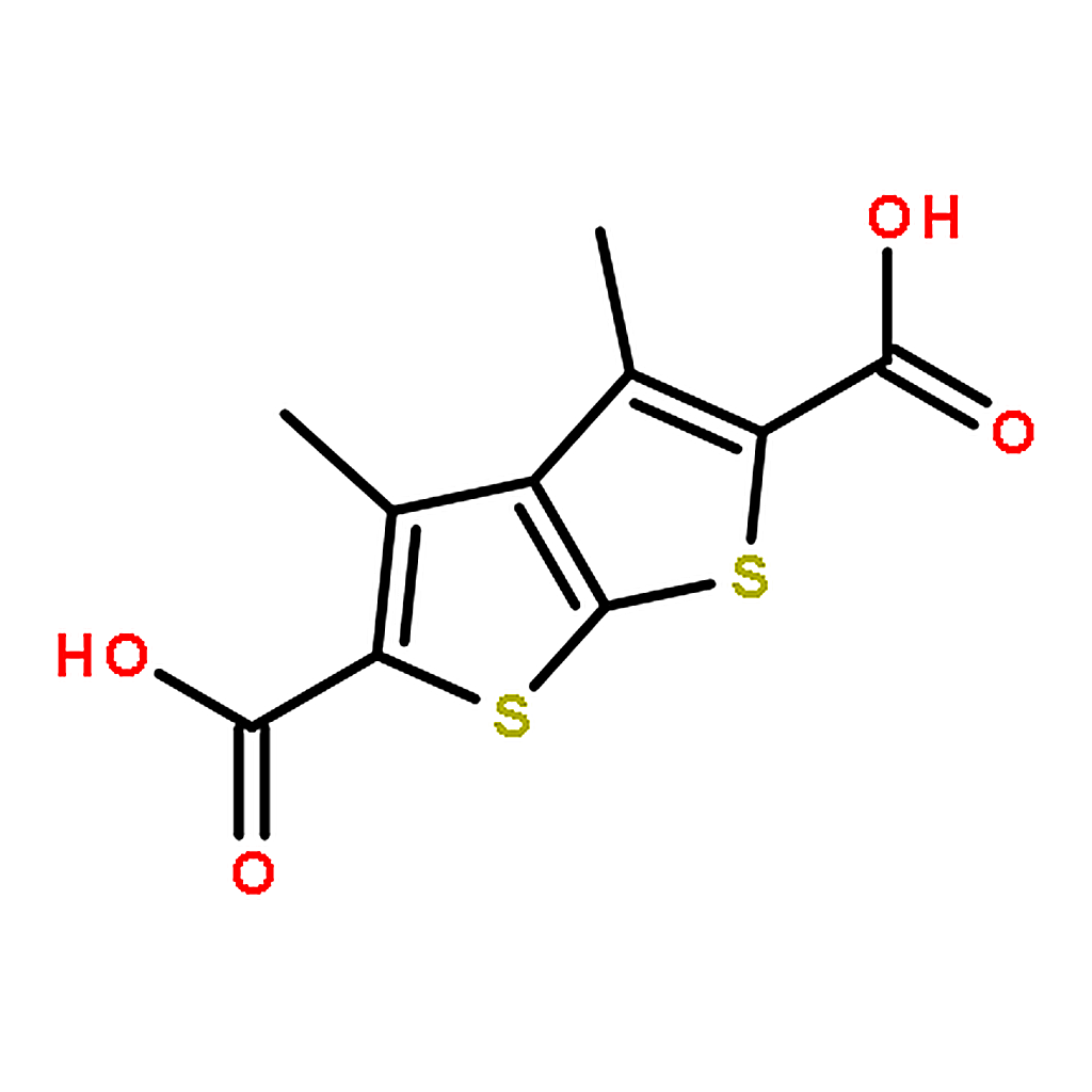 RHAWN 3,4-Dimethylthieno[2,3-b]thiophene-2,5-dicarboxylic acid