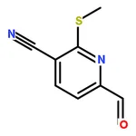 RHAWN 6-formyl-2-(methylsulfanyl)pyridine-3-carbonitrile
