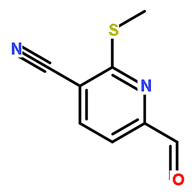 RHAWN 6-formyl-2-(methylsulfanyl)pyridine-3-carbonitrile