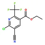 RHAWN Ethyl 2-chloro-3-cyano-6-(trifluoromethyl)-pyridine-5-carboxylate