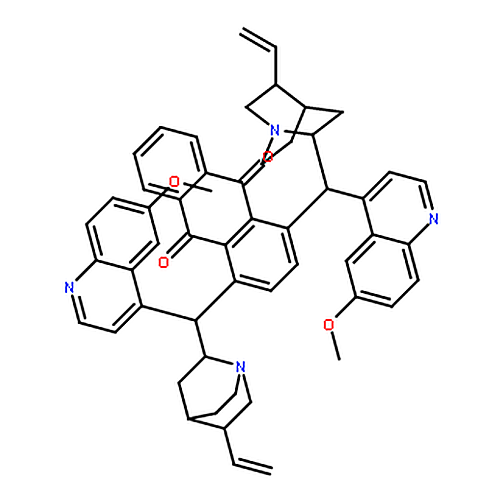 RHAWN 1,4-Bis[(9S)-10,11-dihydro-6▽-methoxycinchonan-9-yl]-9,10-anthracenedione