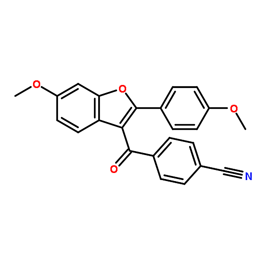 RHAWN 4-[6-methoxy-2-(4-methoxyphenyl)-1-benzofuran-3-carbonyl]benzonitrile