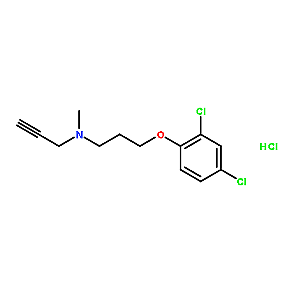 RHAWN 3-(2,4-dichlorophenoxy)-n-methyl-n-prop-2-ynylpropan-1-amine;hydrochloride