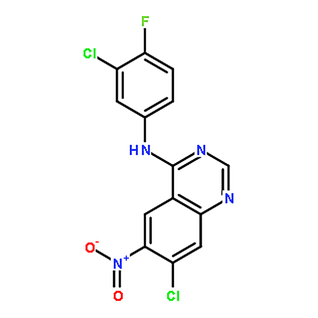 RHAWN 7-Chloro-N-(3-chloro-4-fluorophenyl)-6-nitroquinazolin-4-amine