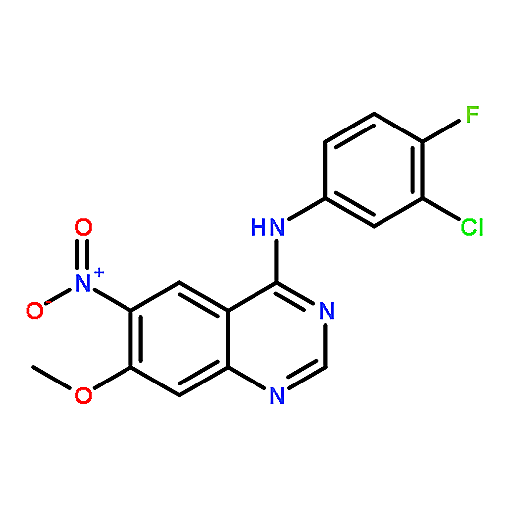 RHAWN N-(3-Chloro-4-fluorophenyl)-7-methoxy-6-nitroquinazolin-4-amine
