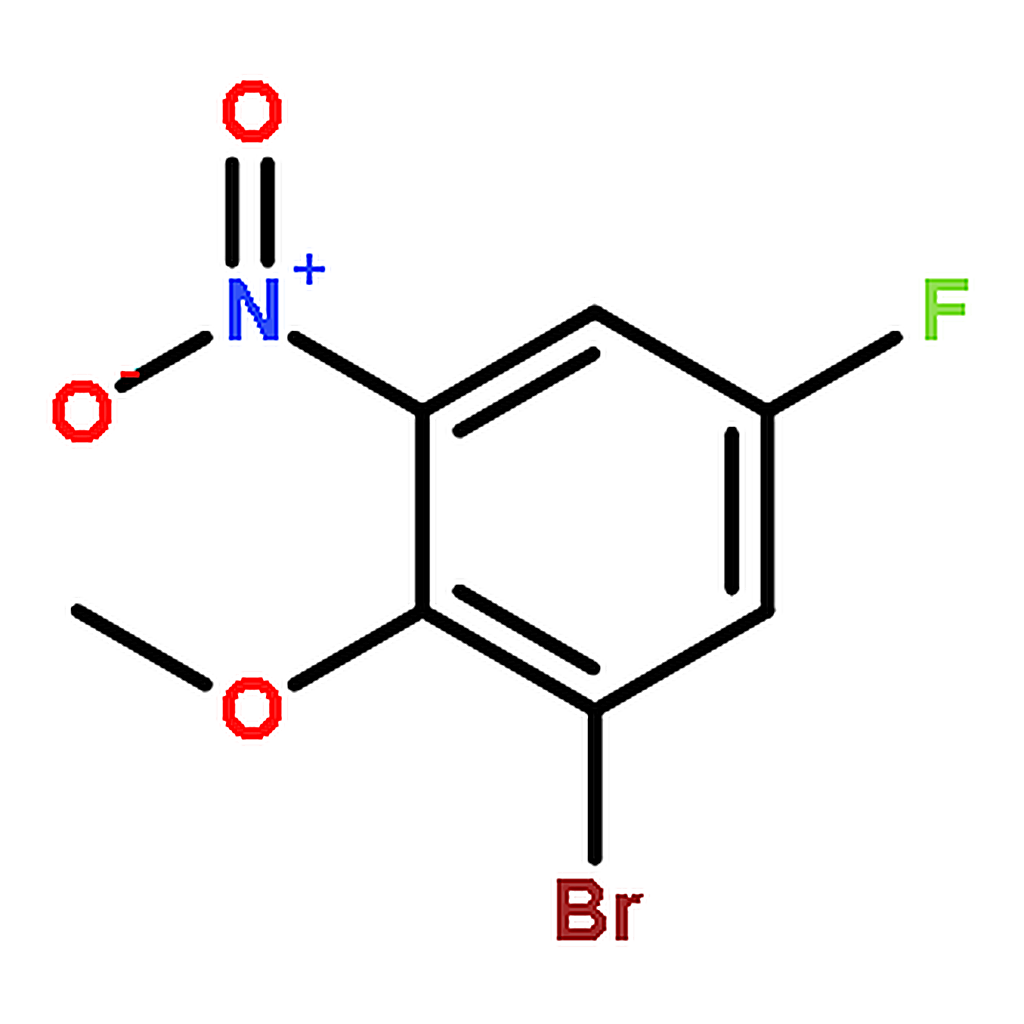 RHAWN 1-Bromo-5-fluoro-2-methoxy-3-nitrobenzene
