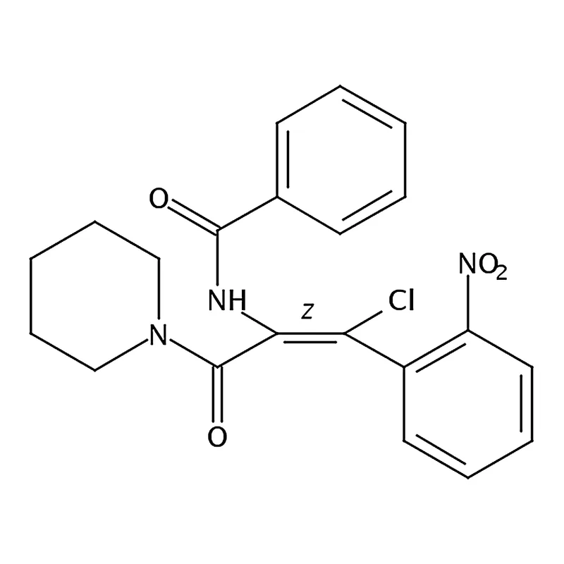 RHAWN (Z)-N-(1-Chloro-1-(2-nitrophenyl)-3-oxo-3-(piperidin-1-yl)prop-1-en-2-yl)benzamide