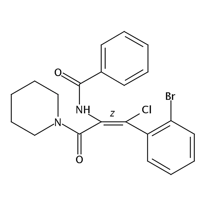 RHAWN (Z)-N-(1-(2-Bromophenyl)-1-chloro-3-oxo-3-(piperidin-1-yl)prop-1-en-2-yl)benzamide