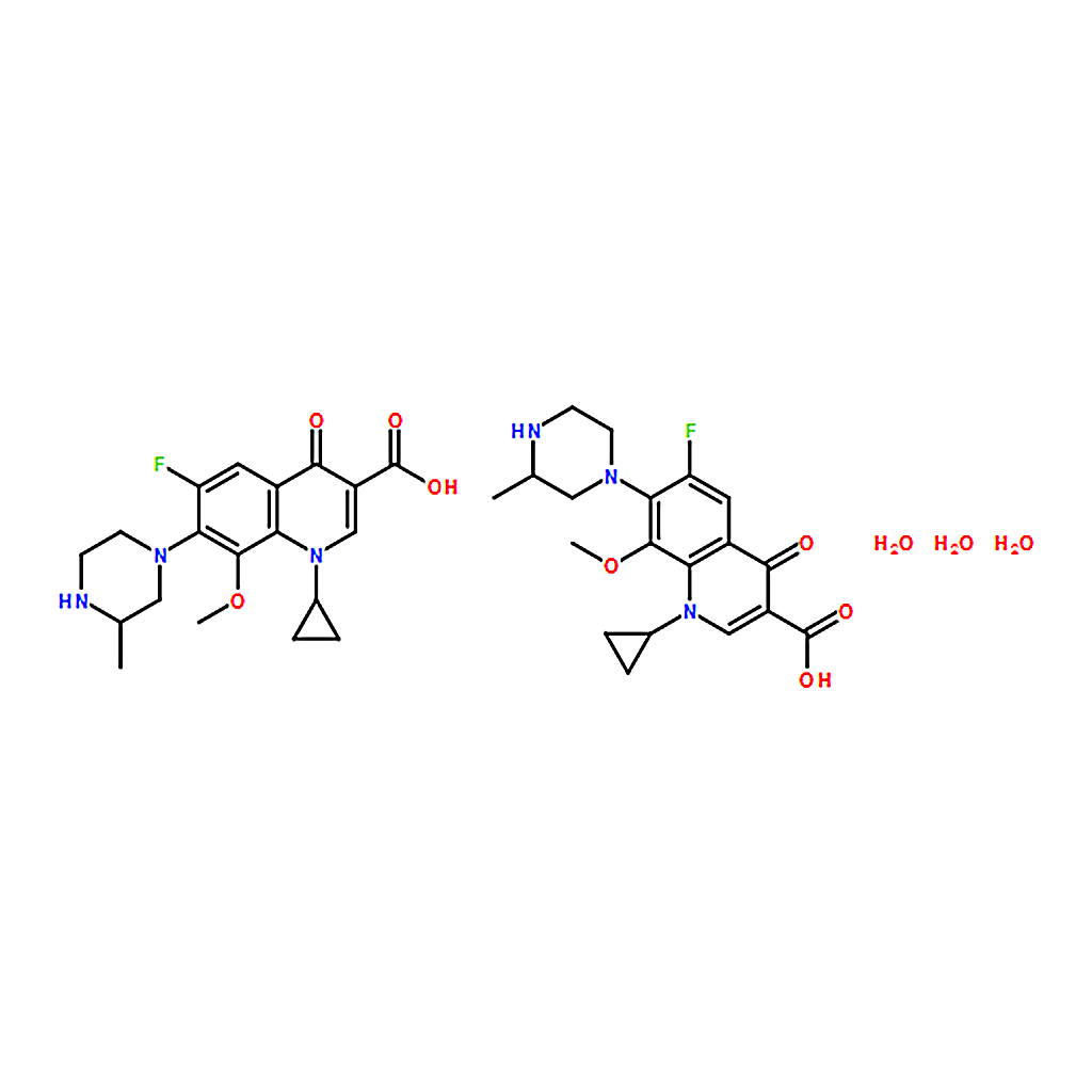 RHAWN 1-Cyclopropyl-6-fluoro-8-methoxy-7-(3-methylpiperazin-1-yl)-4-oxo-1,4-dihydroquinoline-3-car