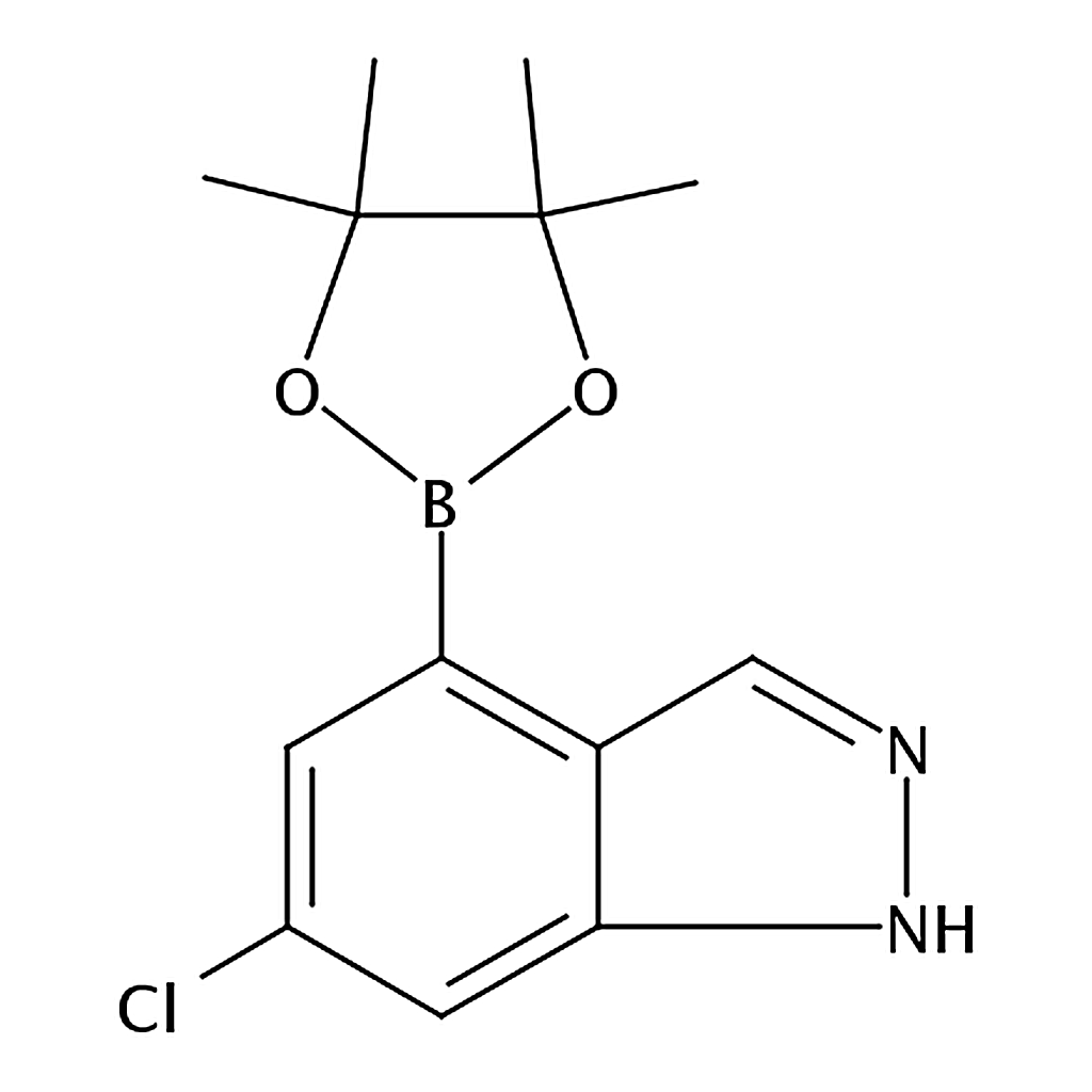 RHAWN 6-Chloro-4-(4,4,5,5-tetramethyl-1,3,2-dioxaborolan-2-yl)-1H-indazole