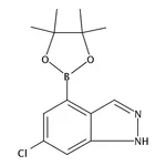 RHAWN 6-Chloro-4-(4,4,5,5-tetramethyl-1,3,2-dioxaborolan-2-yl)-1H-indazole