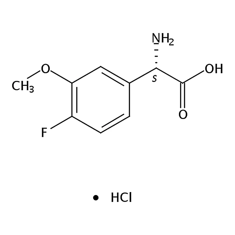 RHAWN (S)-2-Amino-2-(4-fluoro-3-methoxyphenyl)acetic acid hydrochloride