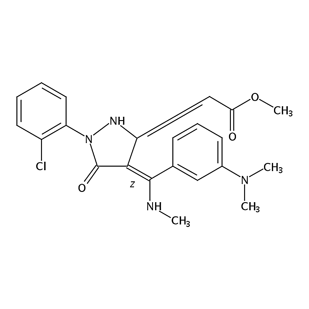 RHAWN (Z)-Methyl 2-(1-(2-chlorophenyl)-4-((3-(dimethylamino)phenyl)(methylamino)methylene)-5-oxo-4