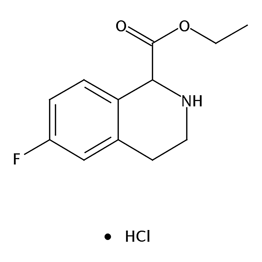 RHAWN Ethyl 6-fluoro-1,2,3,4-tetrahydroisoquinoline-1-carboxylate hydrochloride