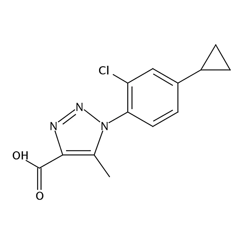 RHAWN 1-(2-Chloro-4-cyclopropylphenyl)-5-methyl-1H-1,2,3-triazole-4-carboxylic acid