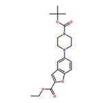 RHAWN tert-Butyl 4-(2-(ethoxycarbonyl)benzofuran-5-yl)piperazine-1-carboxylate