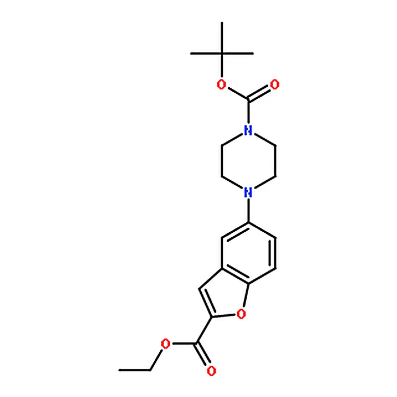 RHAWN tert-Butyl 4-(2-(ethoxycarbonyl)benzofuran-5-yl)piperazine-1-carboxylate