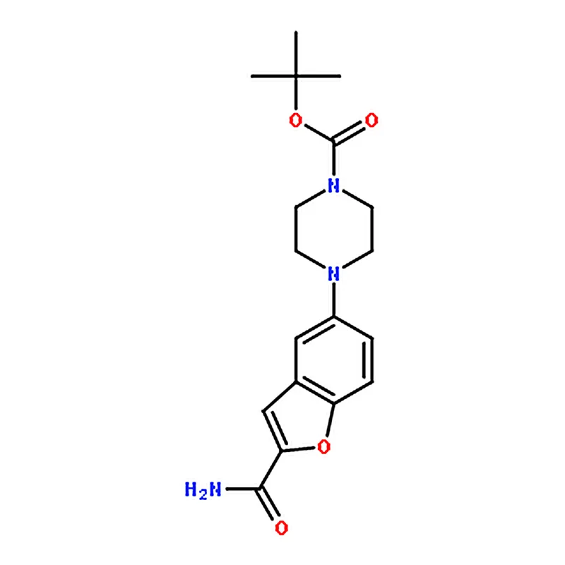 RHAWN tert-Butyl 4-(2-carbamoylbenzofuran-5-yl)piperazine-1-carbox