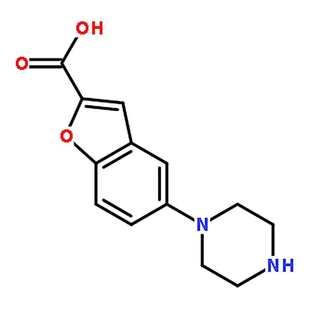 RHAWN 5-piperazin-1-yl-1-benzofuran-2-carboxylic acid